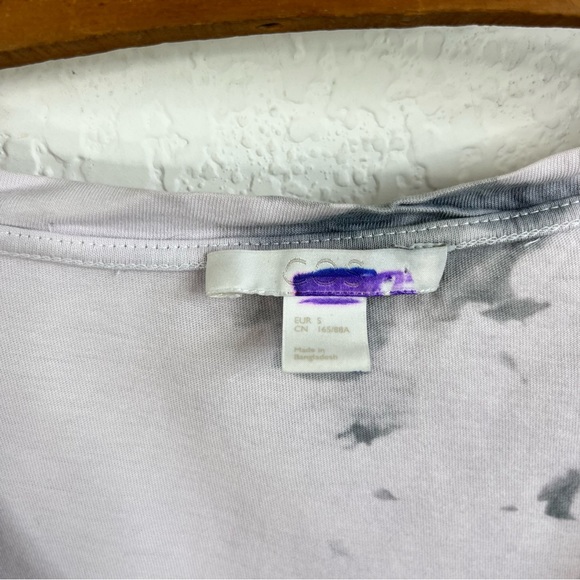 COS Tie Dye Scoop Neck Overdyed T Tee Shirt - Picture 5 of 6